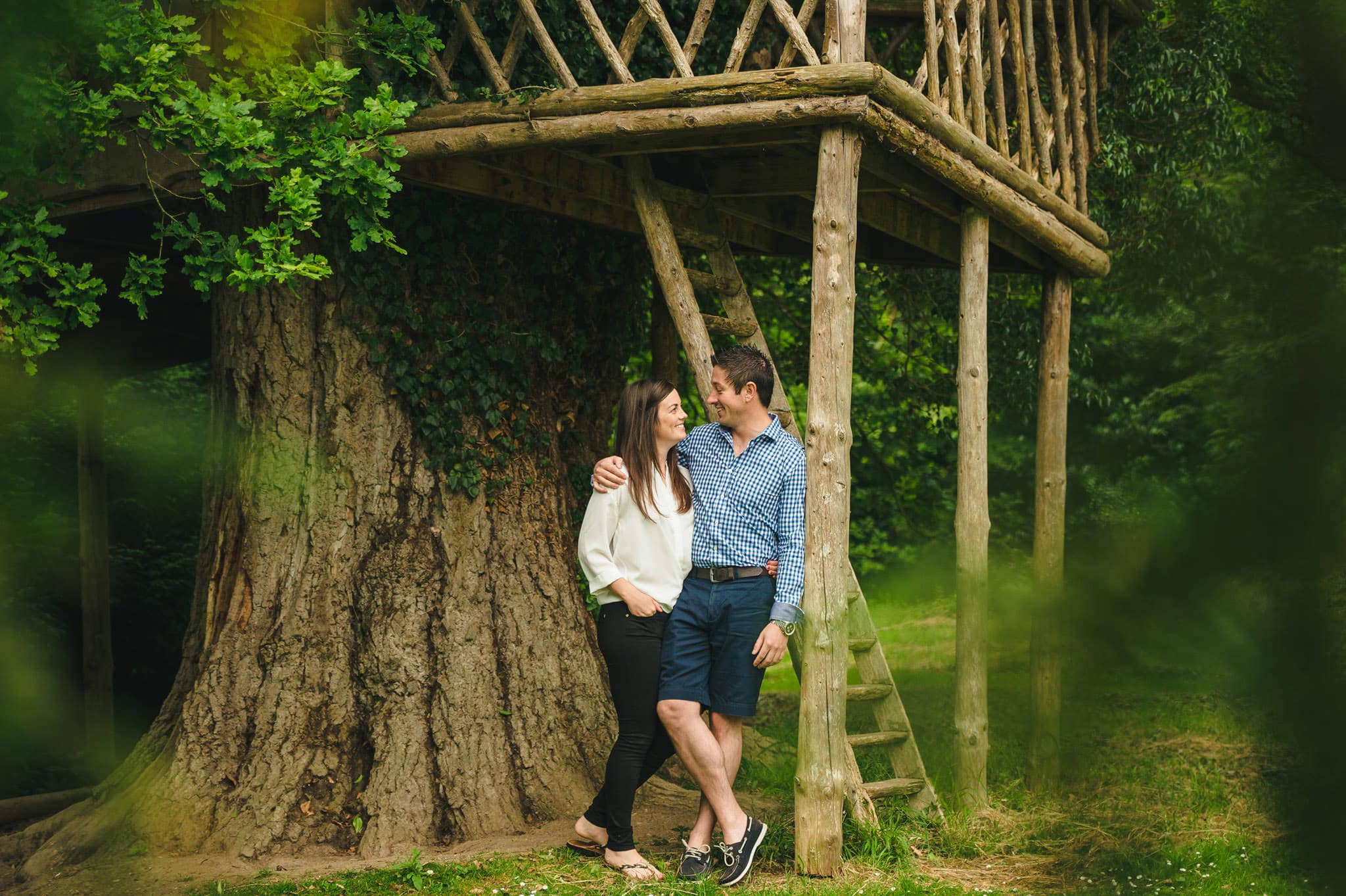 Dean + Sarah's pre wedding photography session in Herefordshire, West Midlands 11