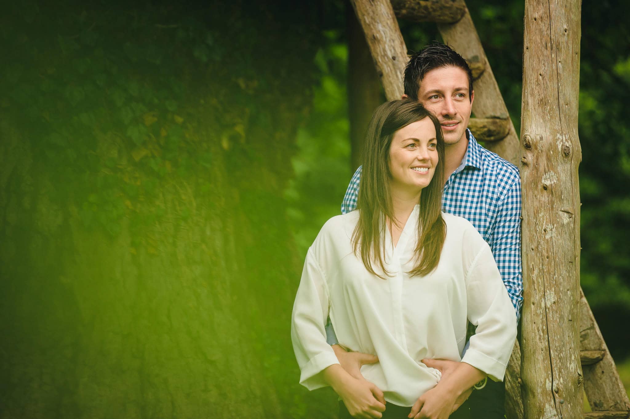 Dean + Sarah's pre wedding photography session in Herefordshire, West Midlands 13